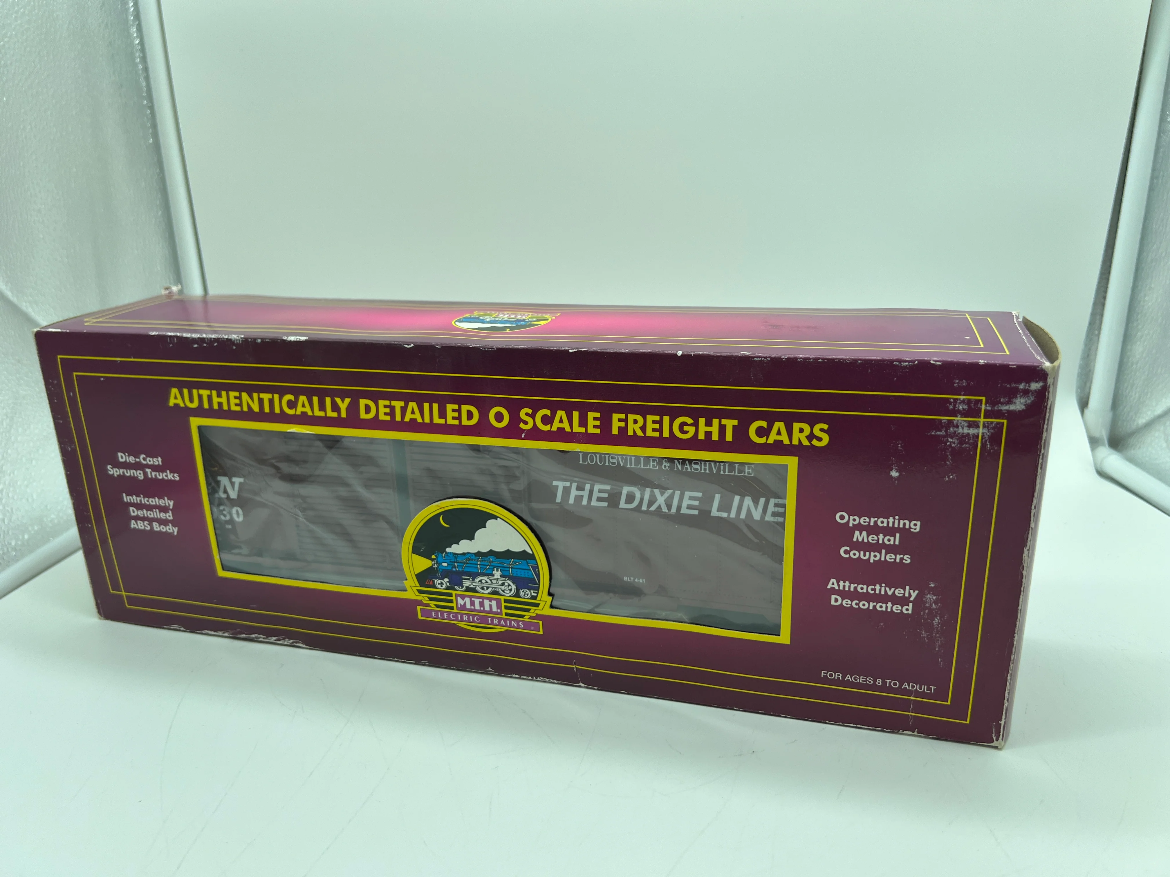 MTH 20-93013  Louisville and Nashville 50' double door boxcar #41030 O SCALE Like New - Image 8